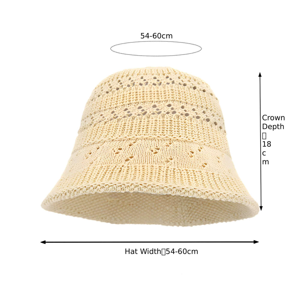 Celebrity-Inspired Cutout Bucket Hat – Lightweight, Breathable Summer Sun Hat