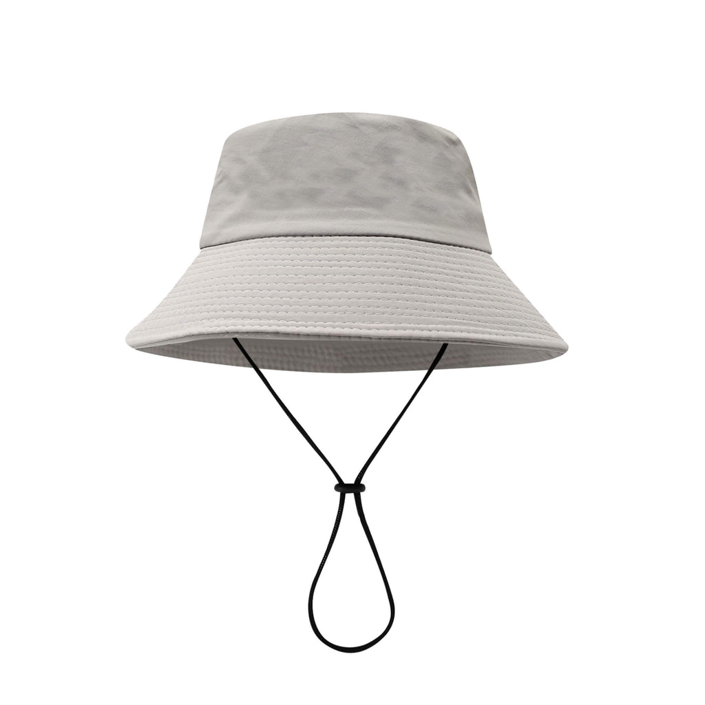 Gray sun bucket hats, adjustable and windproof for all outdoor activities