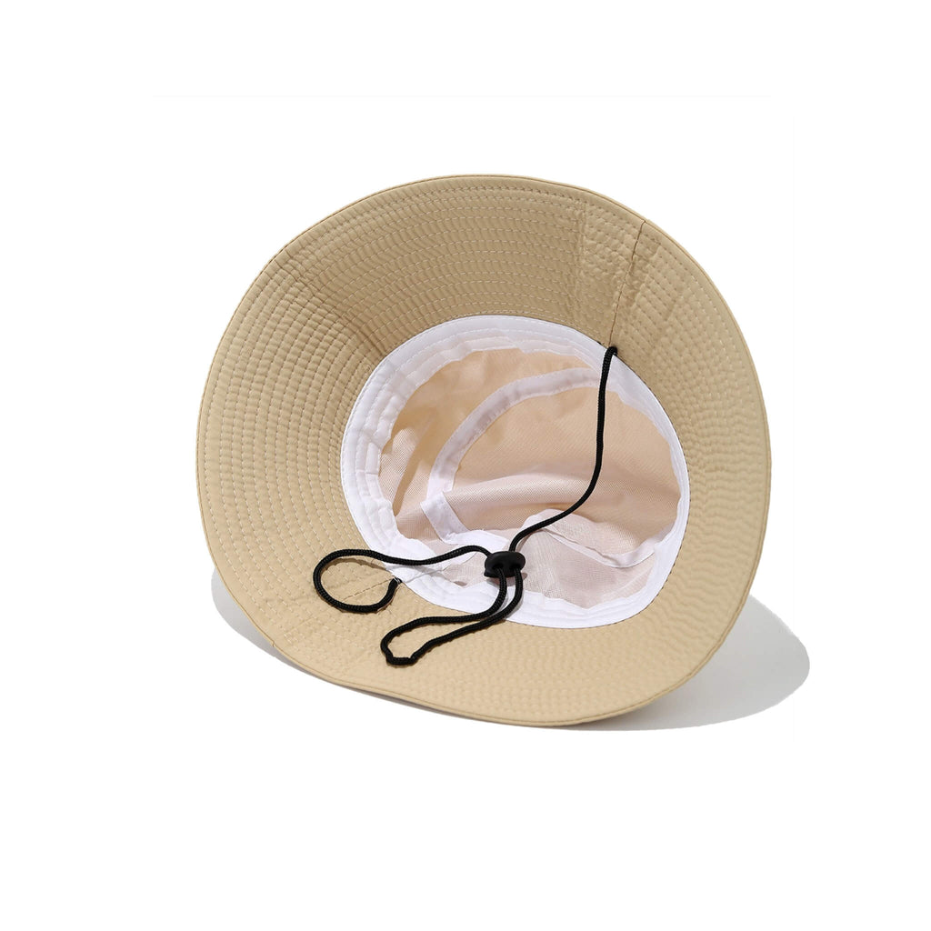 Meriple sun bucket hat interior showing breathable, moisture-wicking polyester lining for comfort and quick-dry performance.