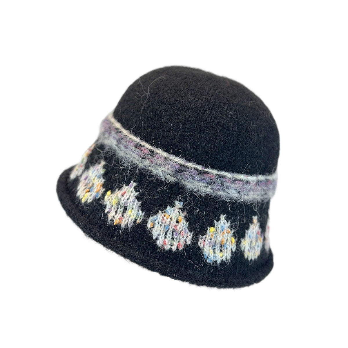 Vintage Cable-Knit Fisherman Hat | Chunky Winter Beanie with Jacquard Detail