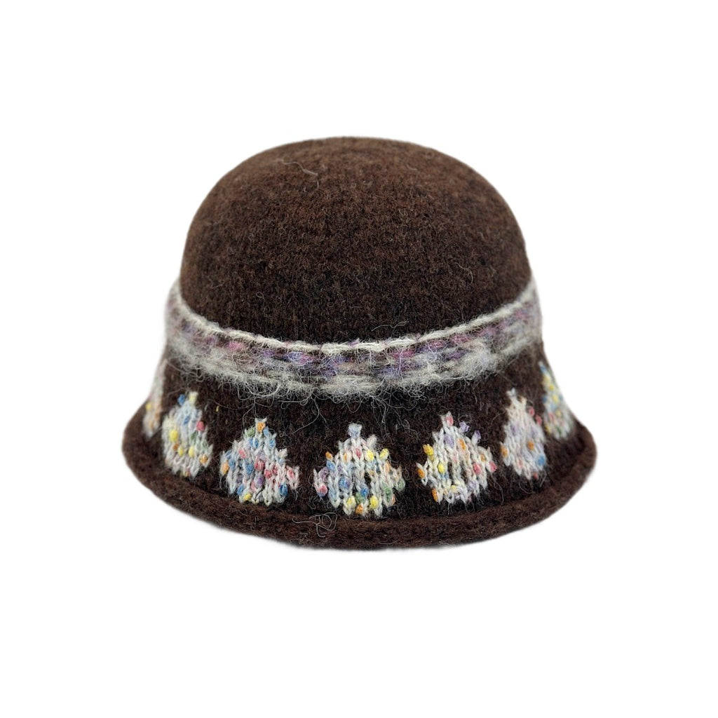 Vintage Cable-Knit Fisherman Hat | Chunky Winter Beanie with Jacquard Detail