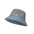 Meriple Grey Cotton Bucket Hat, featuring a structured profile for a face-slimming visual effect.Sun Hat for Women&Big Head Friendly.