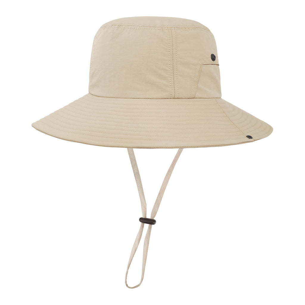 meriple spring summer soft apricot unisex waterproof sun protection bucket hat – Adjustable waterproof sun protection hat for all-day comfort.