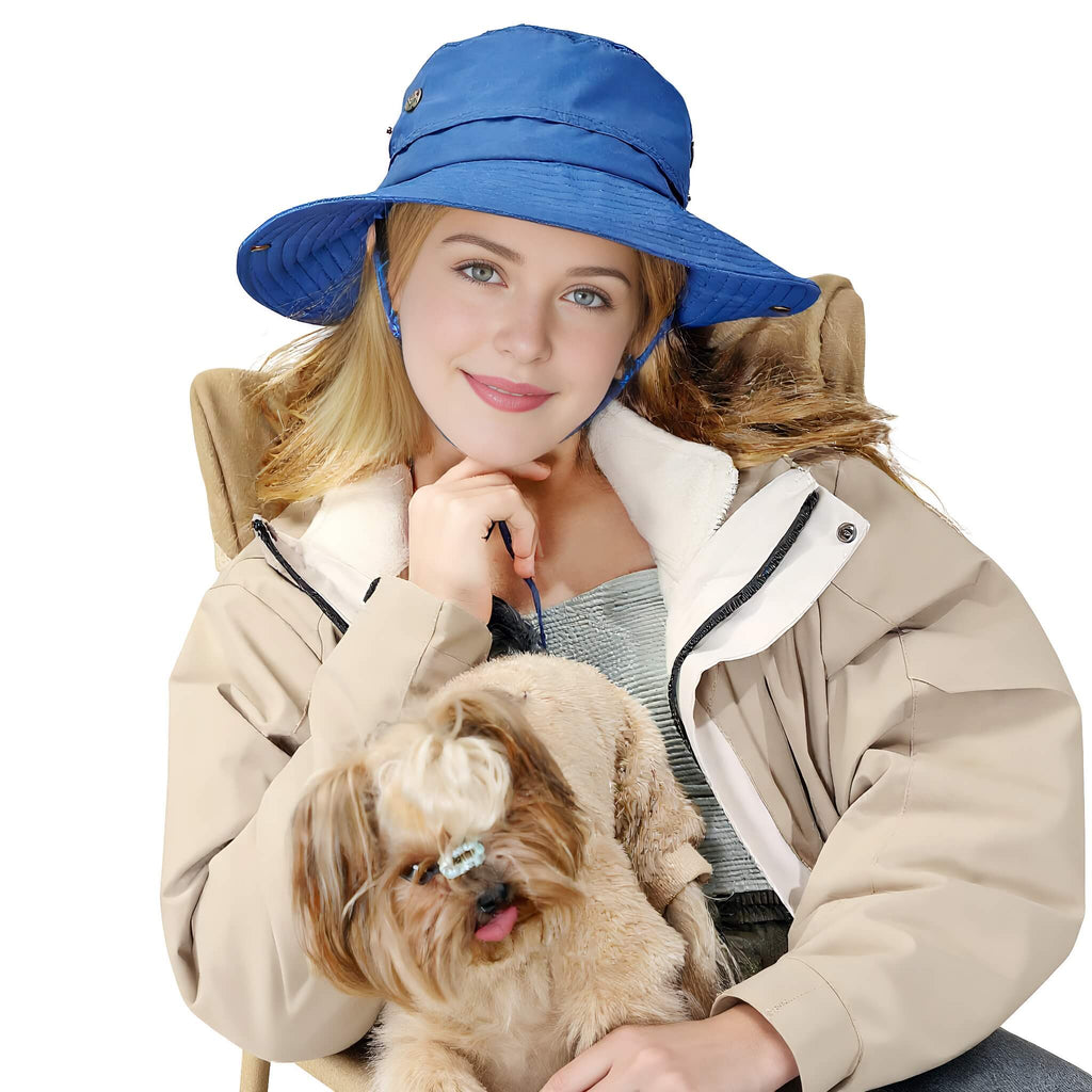 Sun bucket hat for big heads with wide brim sun protection