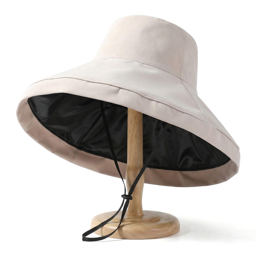 Womens Wide Brim Sun Bucket Hat – Foldable UV Protection Summer  Hat